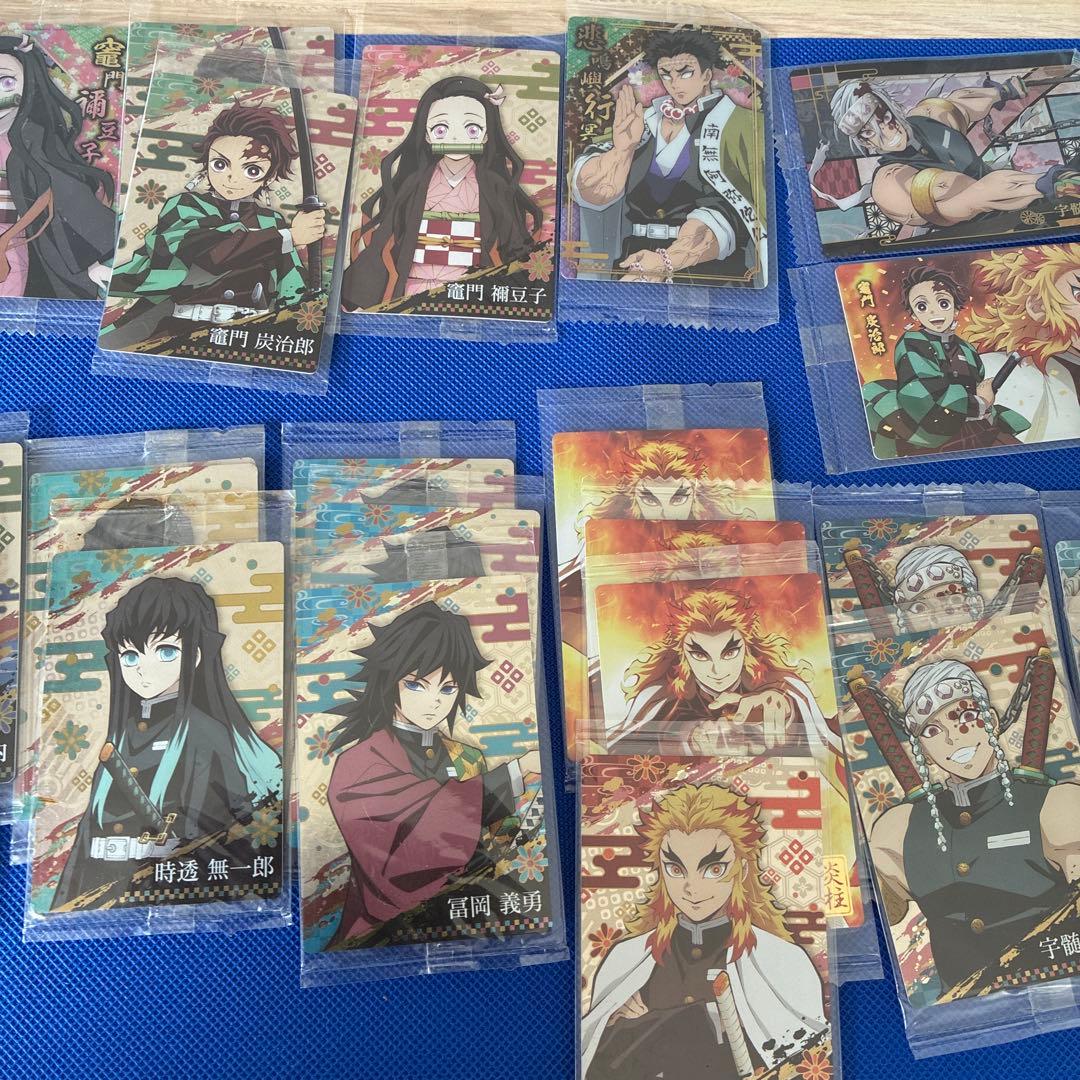 3-鬼滅の刃 ウエハースカード 未開封 37枚まとめ売 柱 炭治郎 禰豆子 煉獄