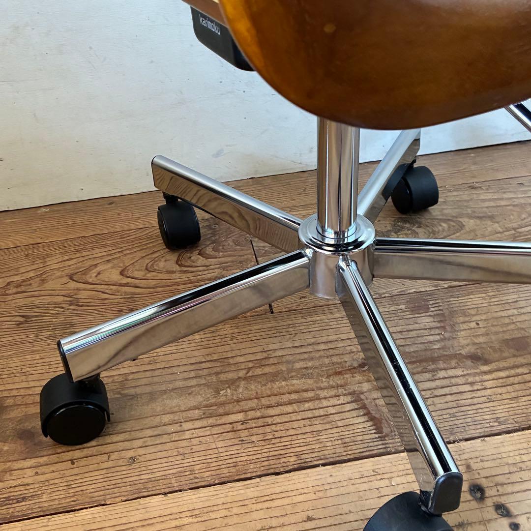 カリモク ヴィンテージ 昇降式 デスクチェア キャスター レトロ