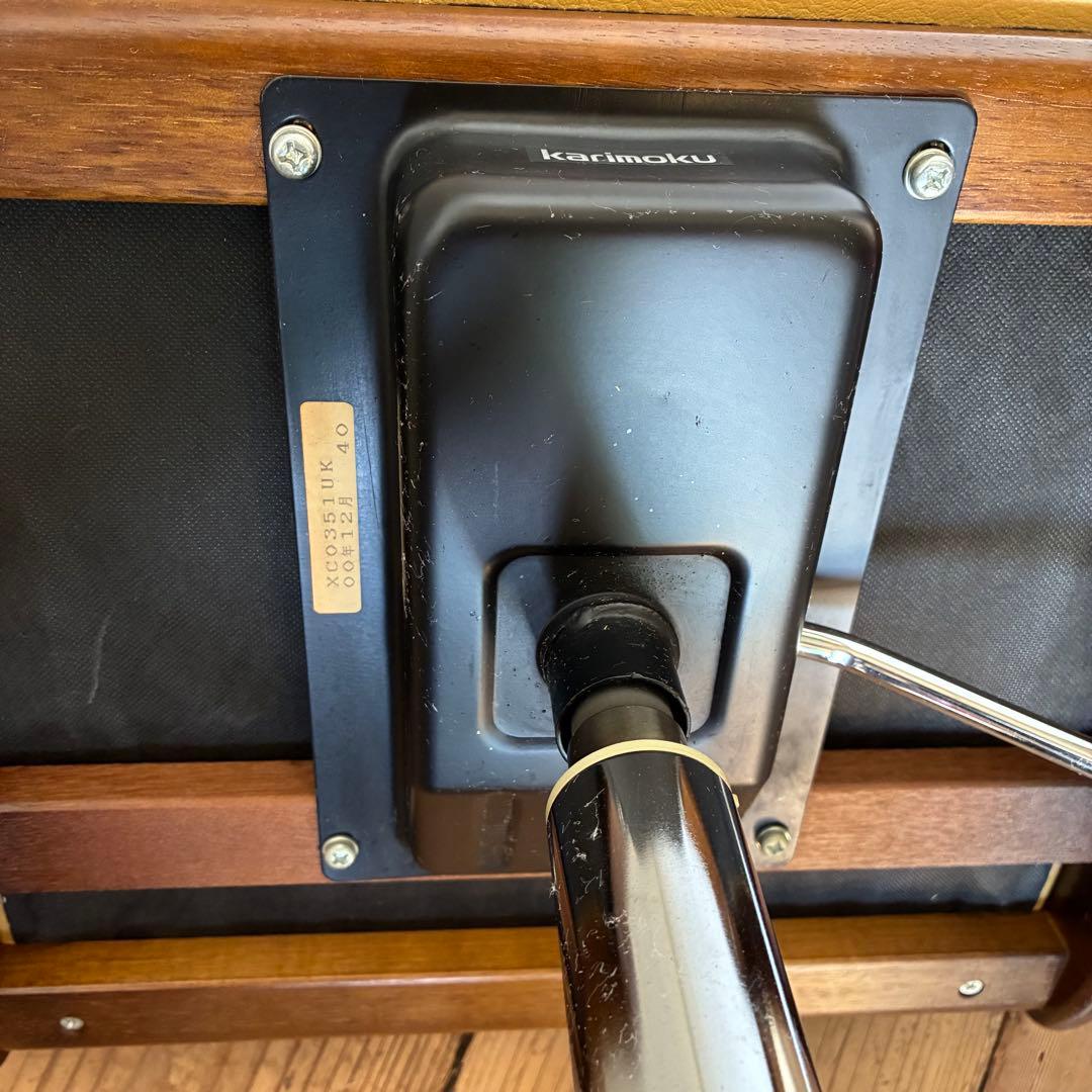 カリモク ヴィンテージ 昇降式 デスクチェア キャスター レトロ