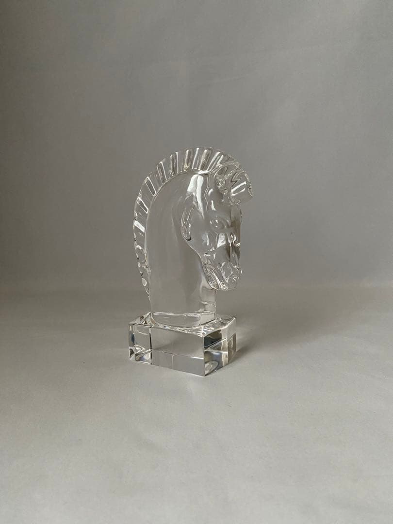 STEUBEN スチューベン　クリスタル　ナイト　ホース　馬　オブジェ　置物