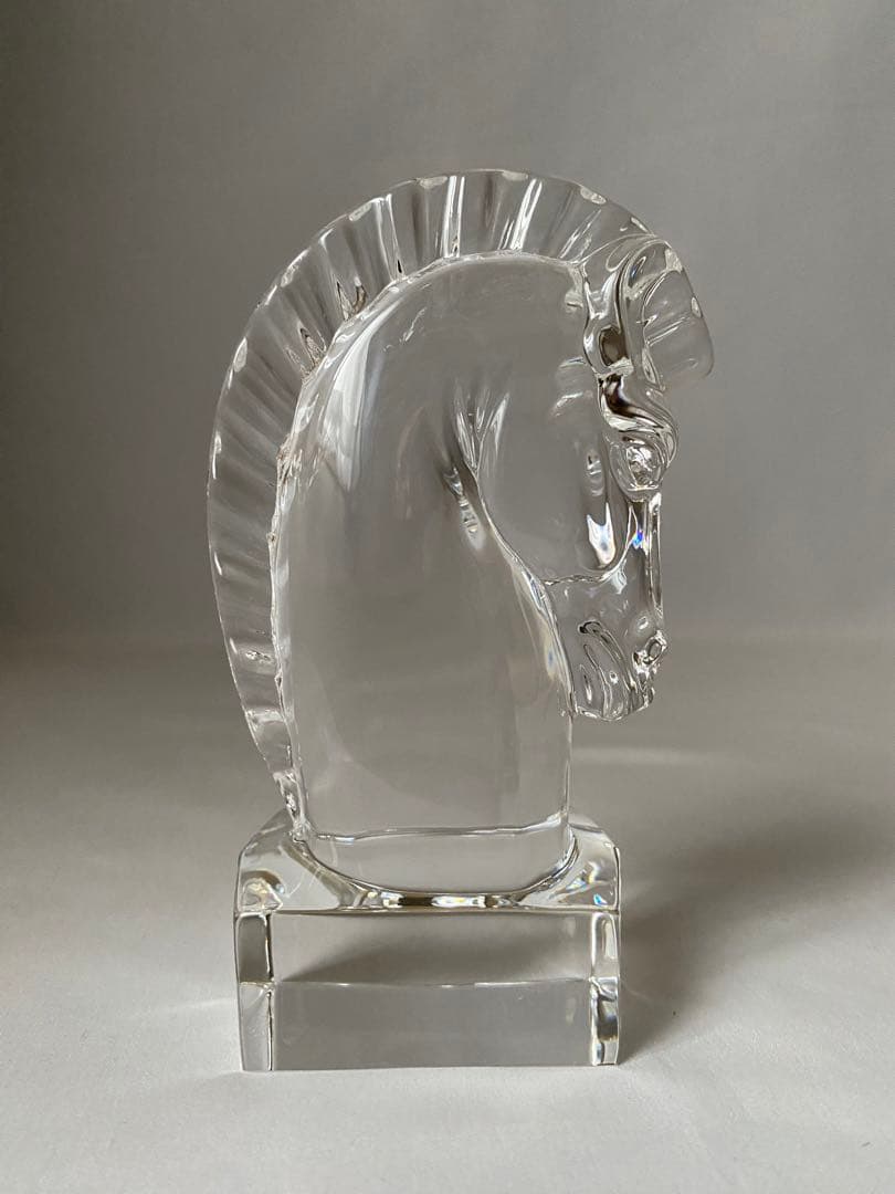 STEUBEN スチューベン　クリスタル　ナイト　ホース　馬　オブジェ　置物