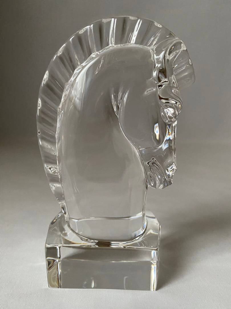 STEUBEN スチューベン　クリスタル　ナイト　ホース　馬　オブジェ　置物