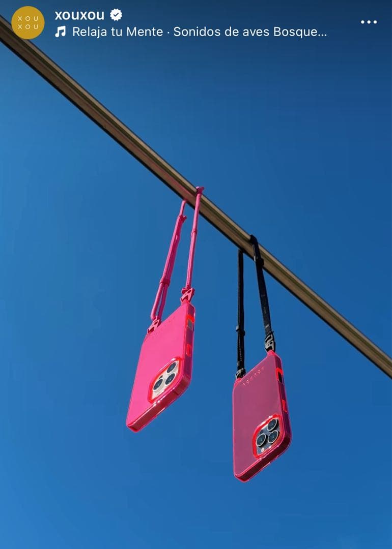 iPhone 16 pro用 クリアーピンク　ケース　ストラップ適応