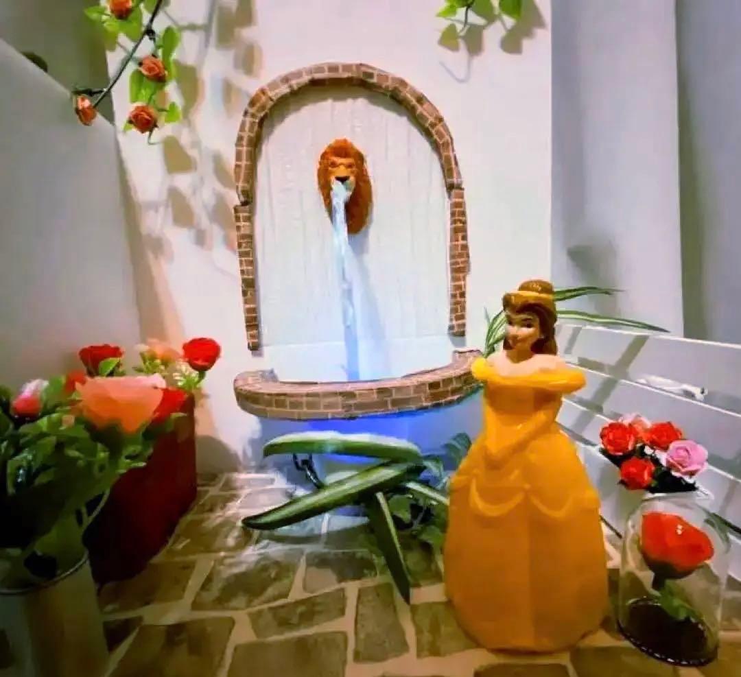 野獣　壁泉　ジオラマ　ドールハウス　ガーデン