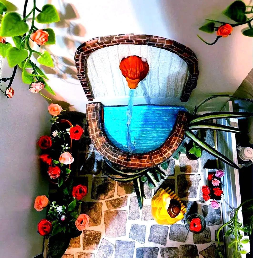 野獣　壁泉　ジオラマ　ドールハウス　ガーデン