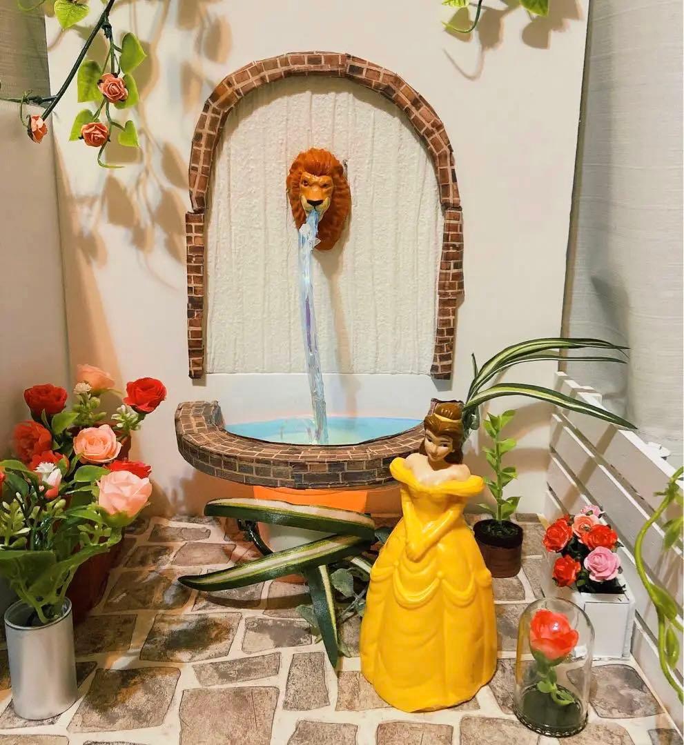 野獣　壁泉　ジオラマ　ドールハウス　ガーデン