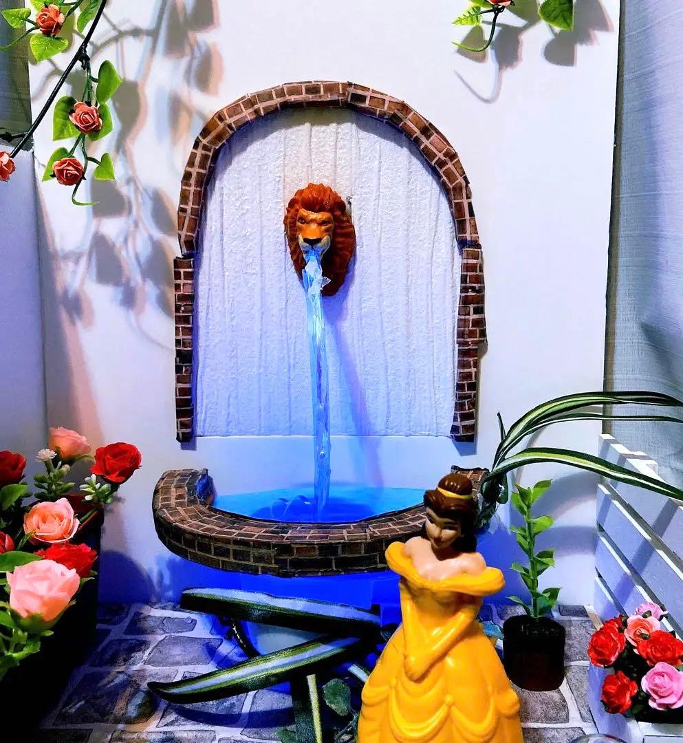 野獣　壁泉　ジオラマ　ドールハウス　ガーデン