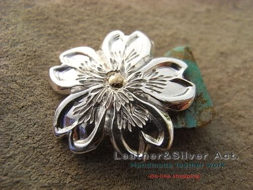 SILVER925 SAKURA　桜　ハンドメイド　さくら、サクラ　ヘアゴム