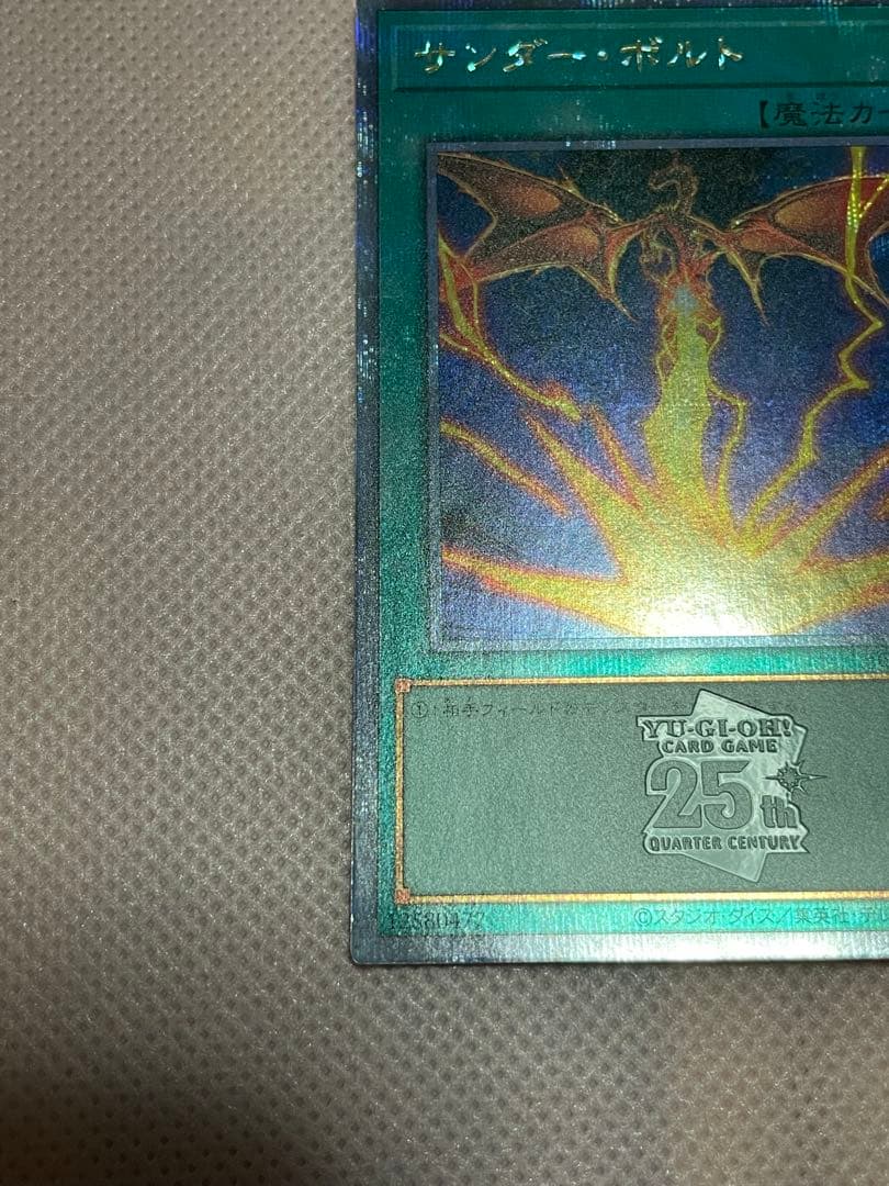 遊戯王 サンダーボルト 絵違い 25thシークレット 1枚