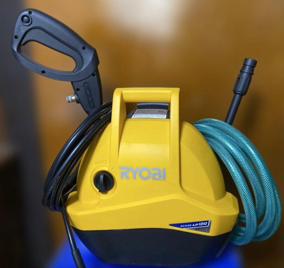 RYOBI 高圧洗浄機 AJP-1310 予備の高圧ホース10m 付 美品