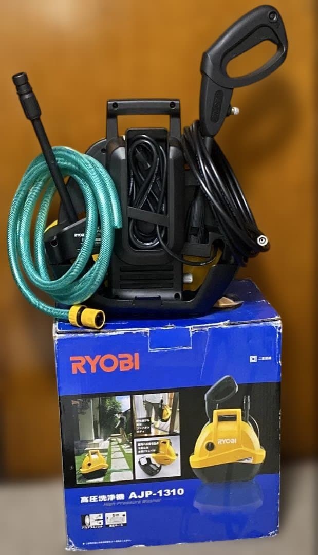 RYOBI 高圧洗浄機 AJP-1310 予備の高圧ホース10m 付 美品