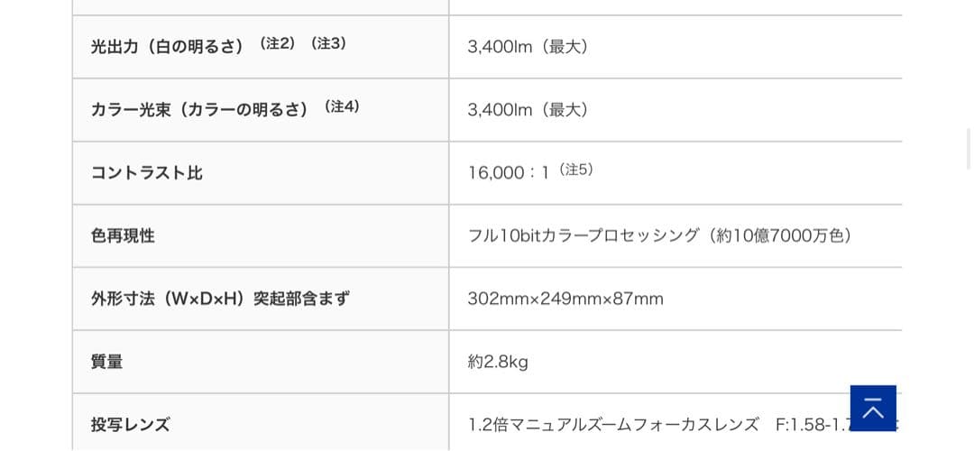 【メル】EPSON EH-TW750 プロジェクター 本体