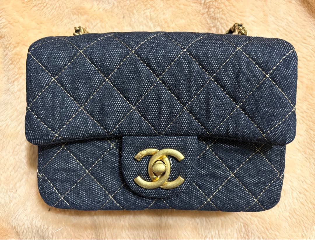 CHANEL シャネル　ノベルティ　デニム　ショルダーバッグ　マトラッセ