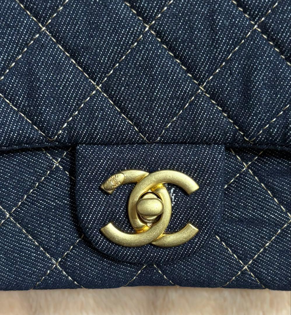 CHANEL シャネル　ノベルティ　デニム　ショルダーバッグ　マトラッセ