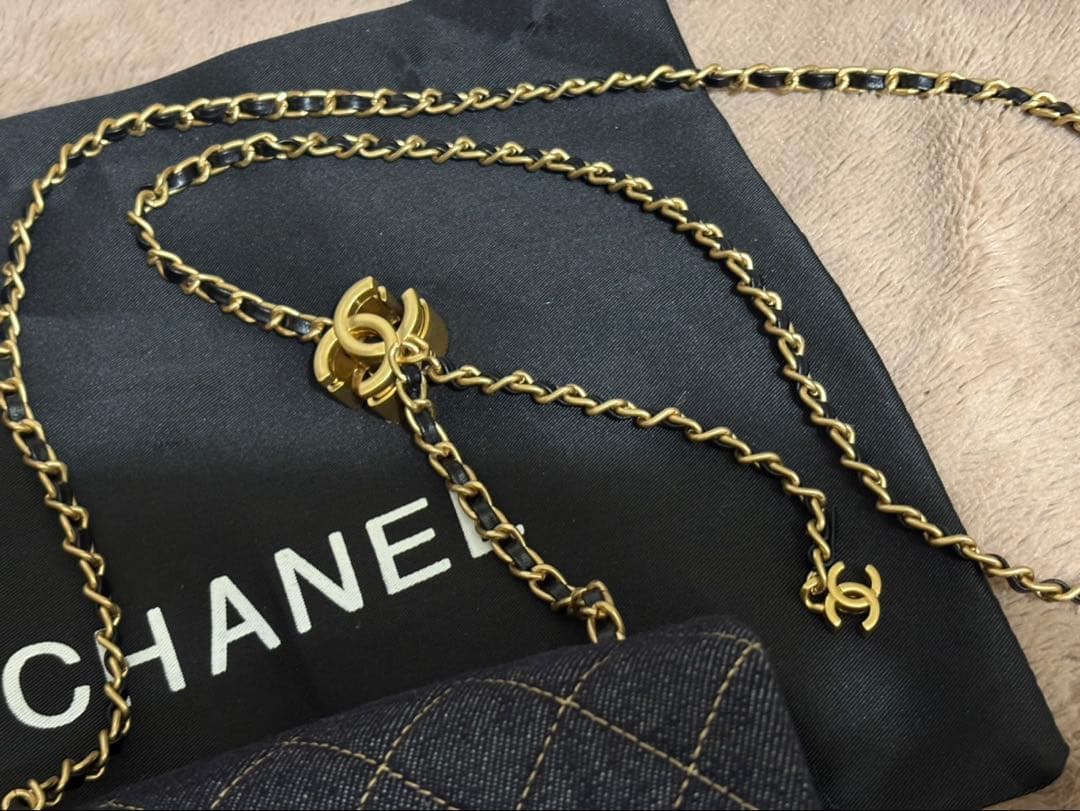 CHANEL シャネル　ノベルティ　デニム　ショルダーバッグ　マトラッセ
