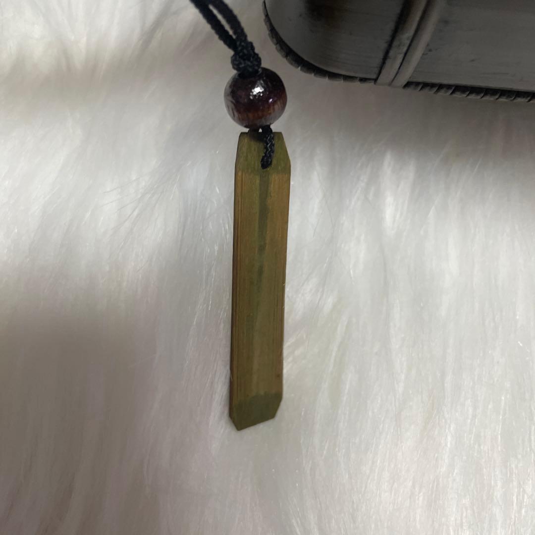 【美品】ハンドバッグ 竹 編み込み 茶色 有彩