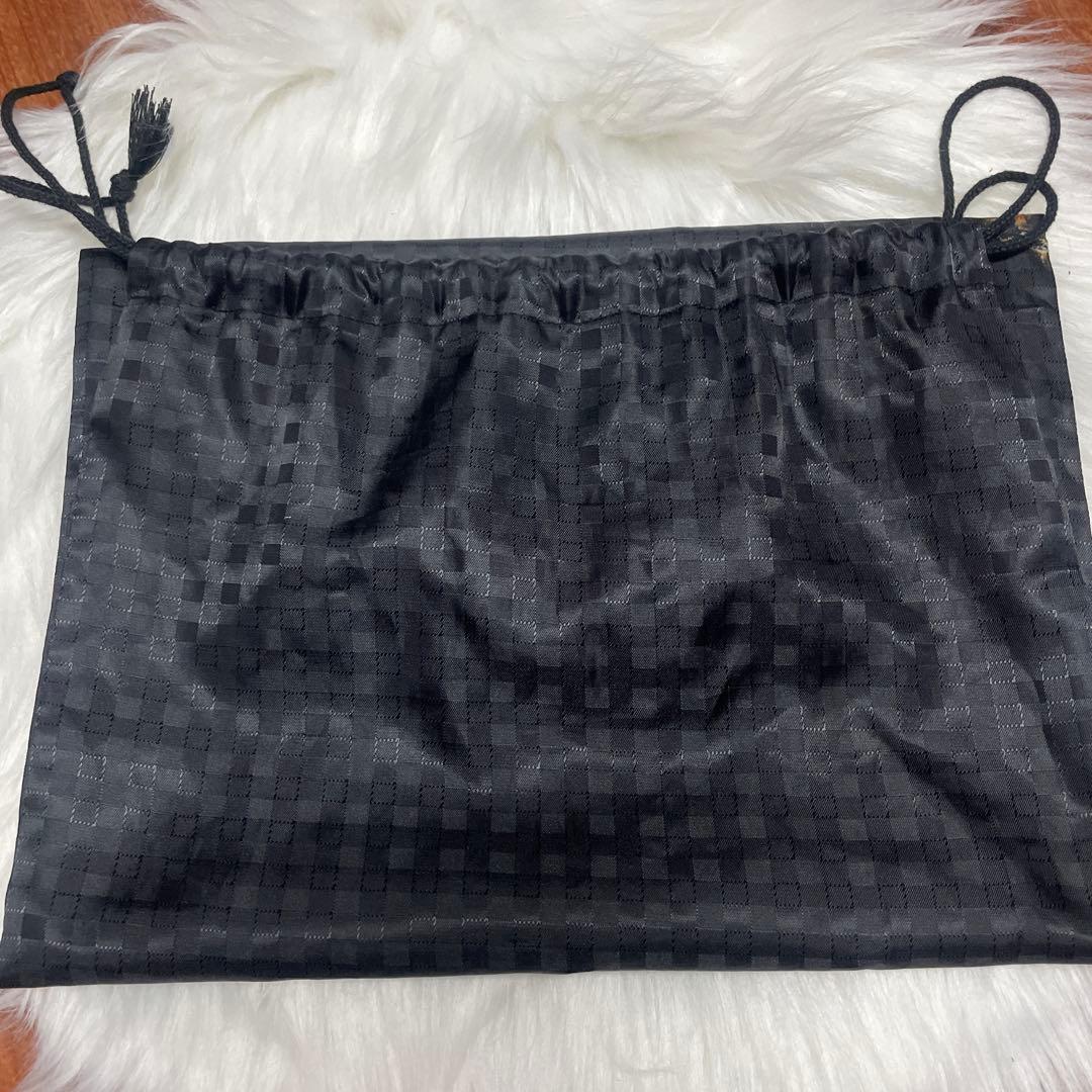 【美品】ハンドバッグ 竹 編み込み 茶色 有彩