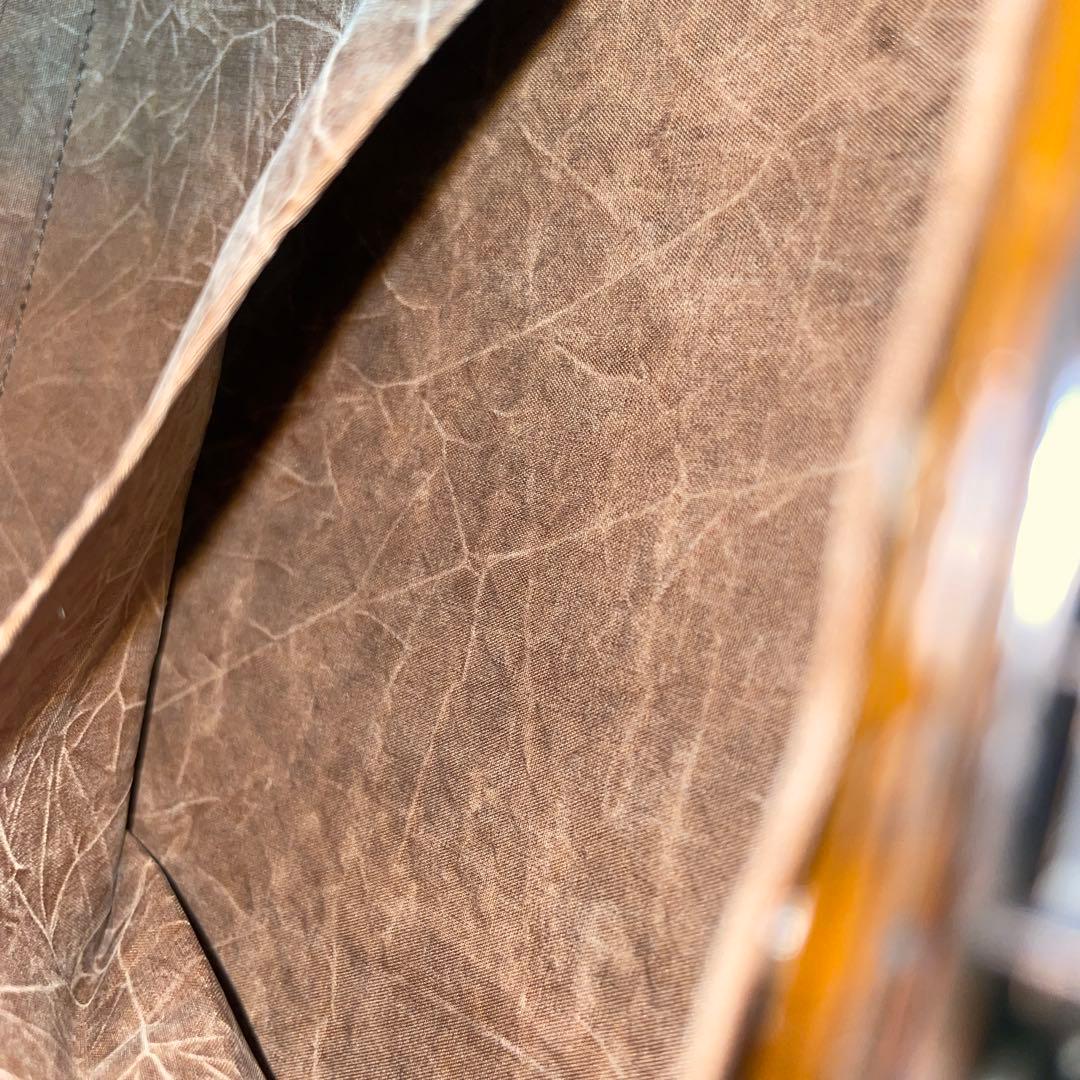 【美品】ハンドバッグ 竹 編み込み 茶色 有彩