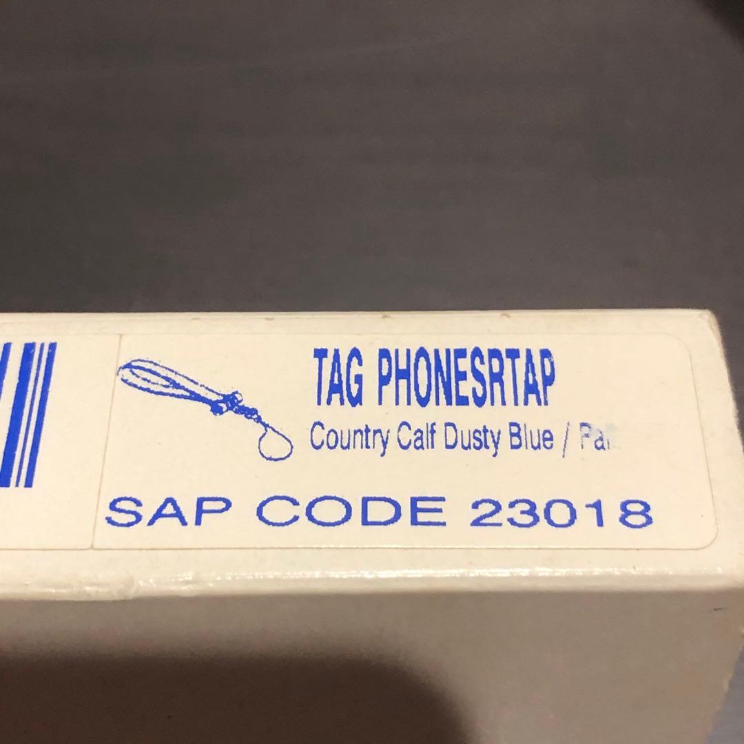 BVLGARI ストラップ　レザー　ライトブルー　新品　タグ