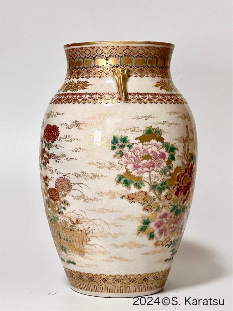 明治 薩摩焼 柿本尚五郎 朴利行 堅野系 錦手薩摩 本薩摩 白薩摩