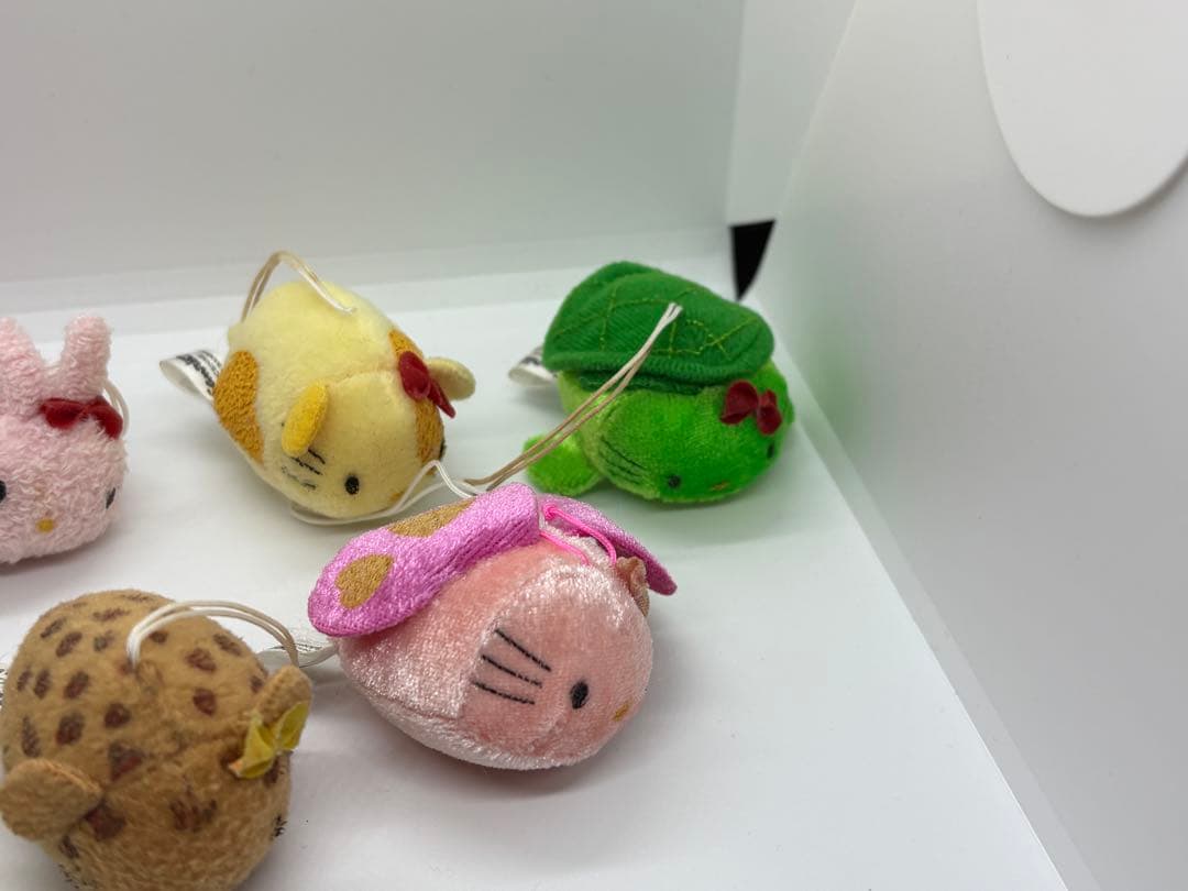 匿名配送 　平成　レトロ　ハローキティ ゆめだま ストラップ 7個セット