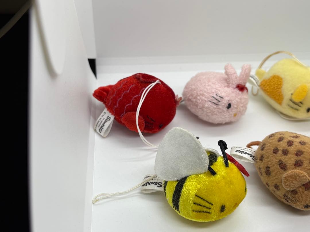 匿名配送 　平成　レトロ　ハローキティ ゆめだま ストラップ 7個セット