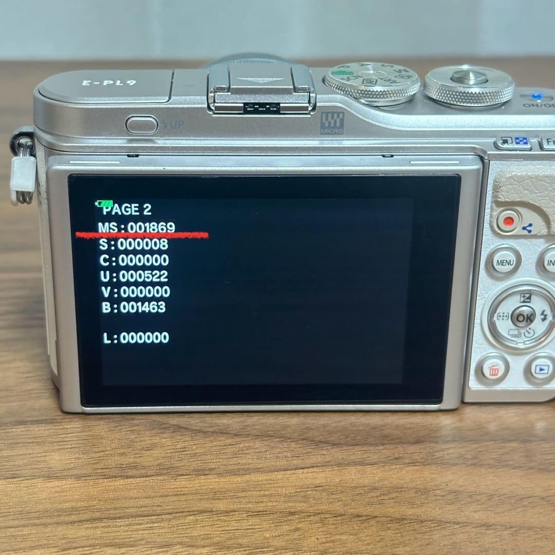 【美品】OLYMPUS PEN E-PL9 ホワイト★ダブルズームキット