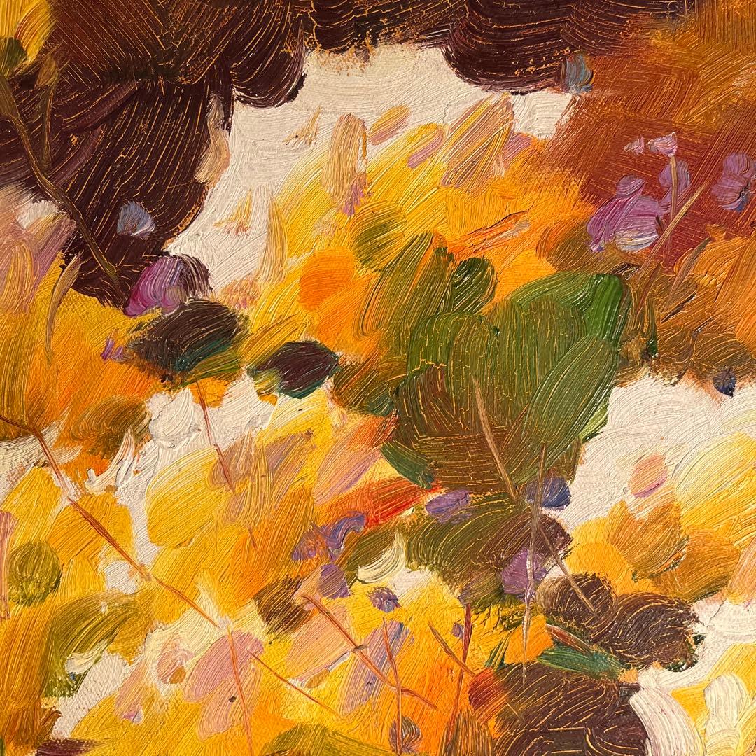 ★特大★ 手書き油絵 花瓶の花 肉筆絵画 インテリア 油彩画