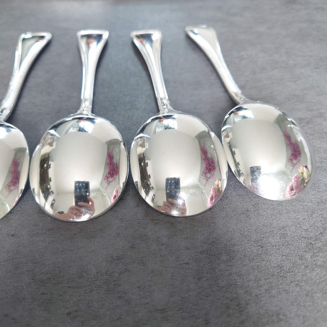 美品 クリストフル パール コンソメスプーン 6点