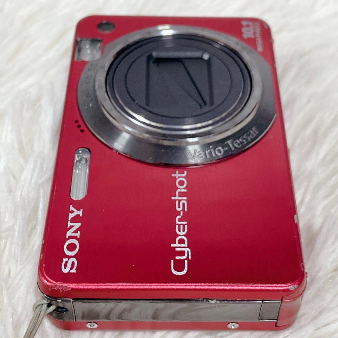 【美品】 SONY ソニー DSC-W170 デジカメ バッテリー レッド