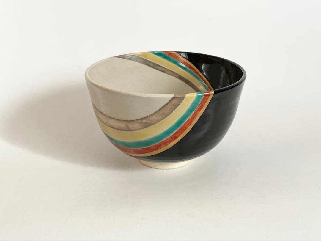 陶芸家　永楽善五郎　色絵　朝空　茶碗　抹茶碗　共箱