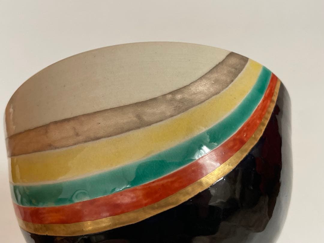 陶芸家　永楽善五郎　色絵　朝空　茶碗　抹茶碗　共箱