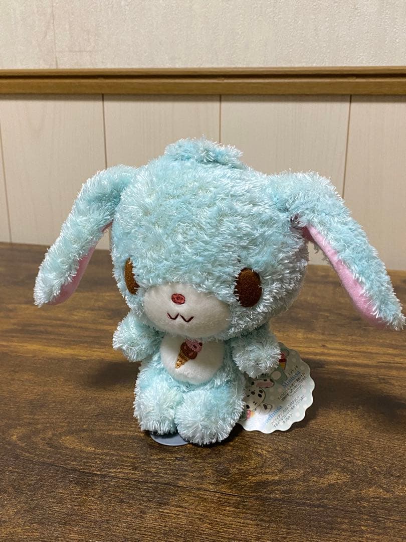 タグ付　シュガーバニーズ　ぬいぐるみ　ミントうさ　ミントシシュウ　刺繍　サンリオ