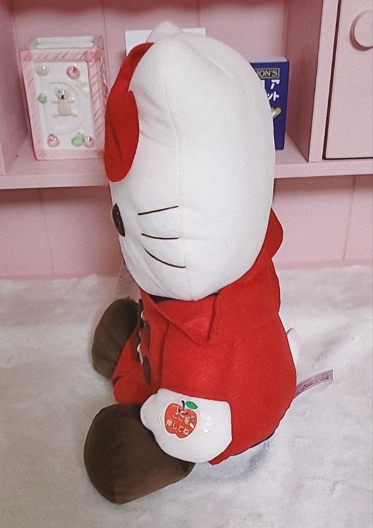 【当時物】ハローキティ スーパージャンボ あったかダッフルマスコット ぬいぐるみ
