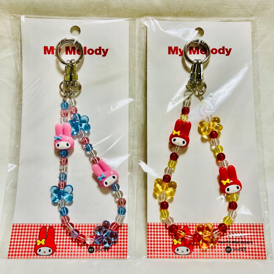 LOWRYS FARM マイメロディ モバイル ストラップ 赤/ピンク 赤メロ