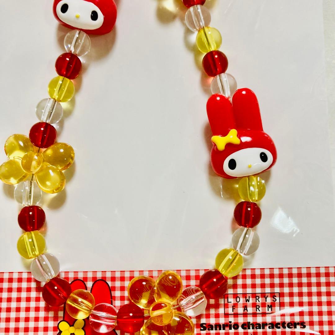 LOWRYS FARM マイメロディ モバイル ストラップ 赤/ピンク 赤メロ