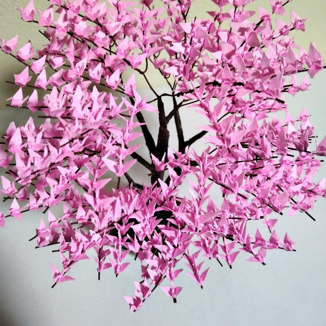 折り鶴盆栽(河津桜盆栽)No.50