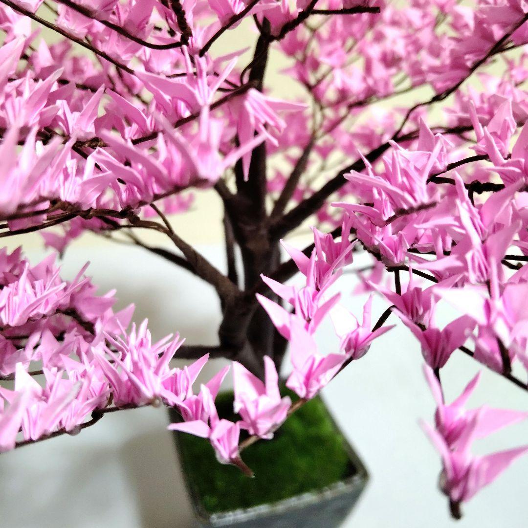 折り鶴盆栽(河津桜盆栽)No.50