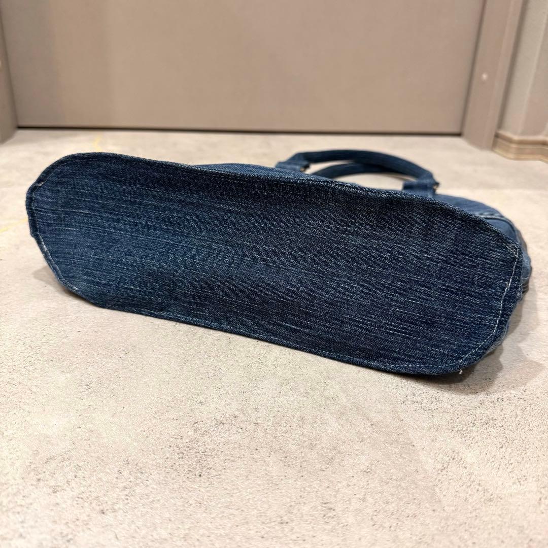 NO17 ハンドメイド　デニムボストンバッグ　デニムリメイク　トートバッグ