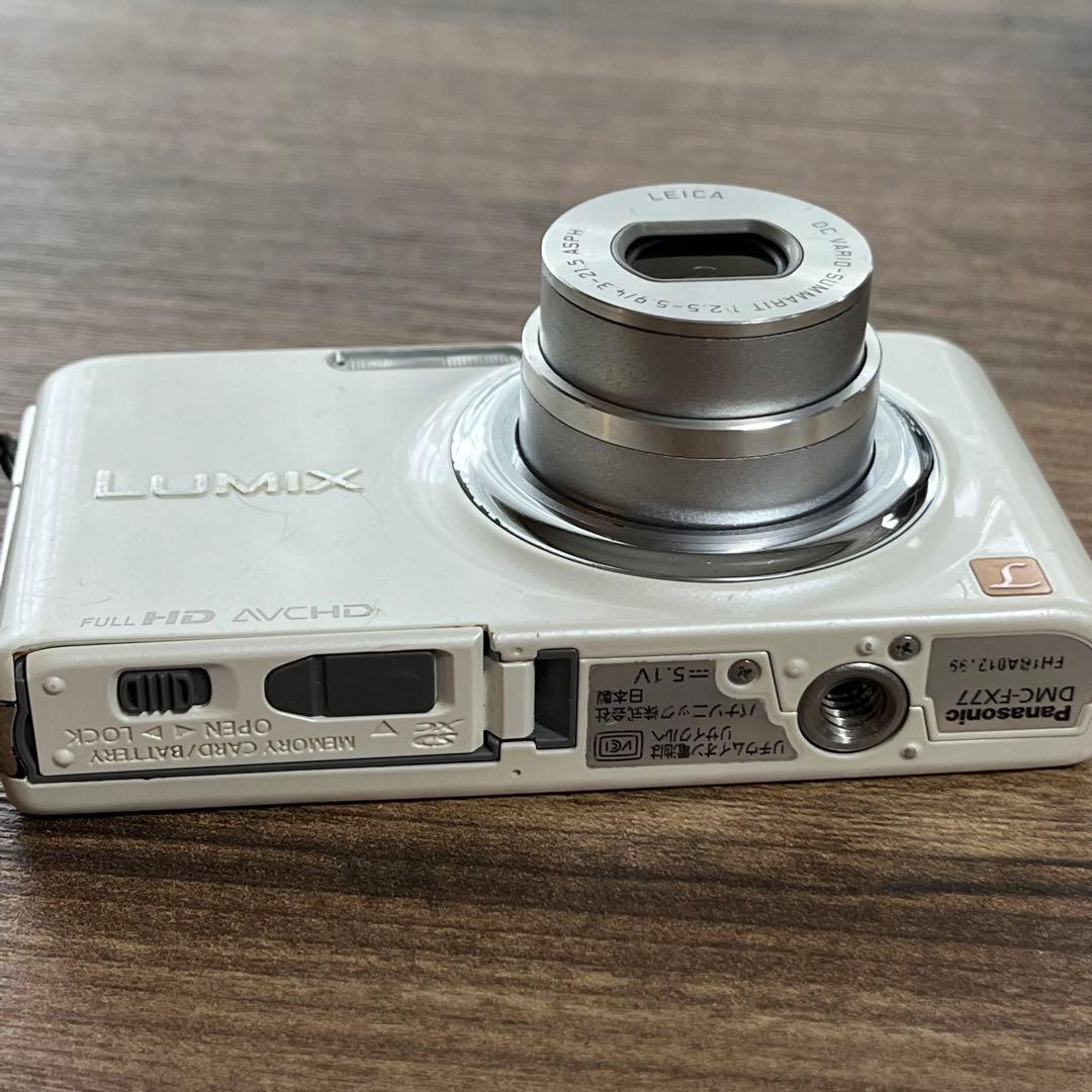 Panasonic LUMIX DMC-FX77-W リリーホワイト　動作確認済