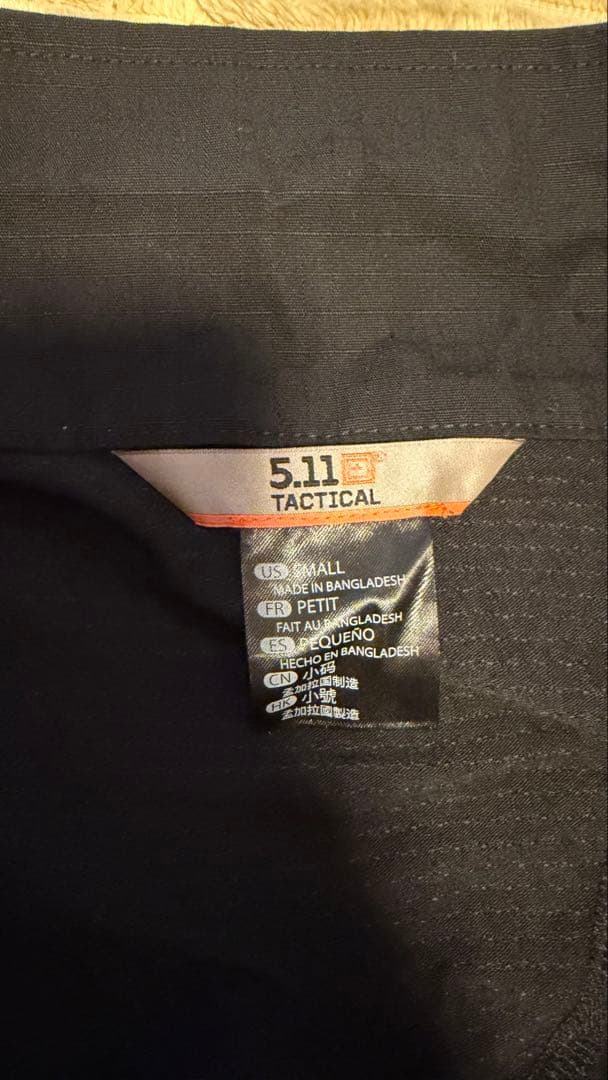 5.11タクティカル Rapid Assault Shirt Sサイズ