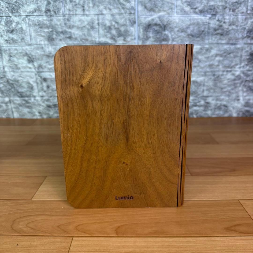 【美品】Lumio ルミオエスエフ　ブック型ライト　LED ウォルナット