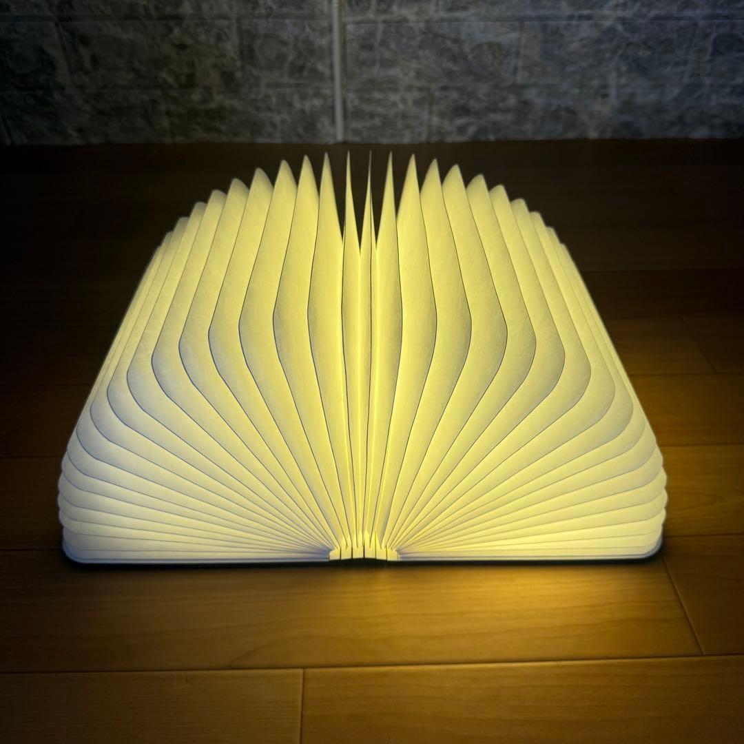 【美品】Lumio ルミオエスエフ　ブック型ライト　LED ウォルナット