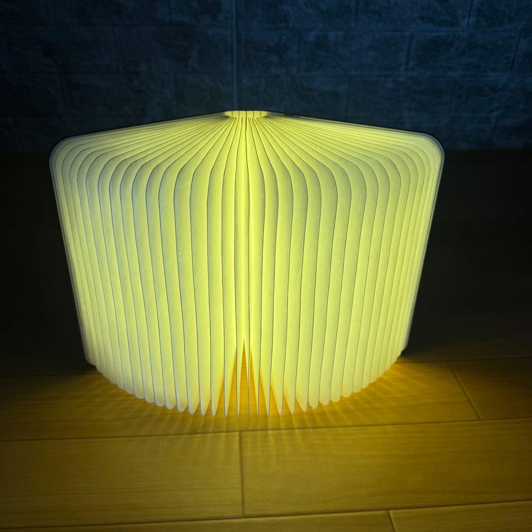 【美品】Lumio ルミオエスエフ　ブック型ライト　LED ウォルナット