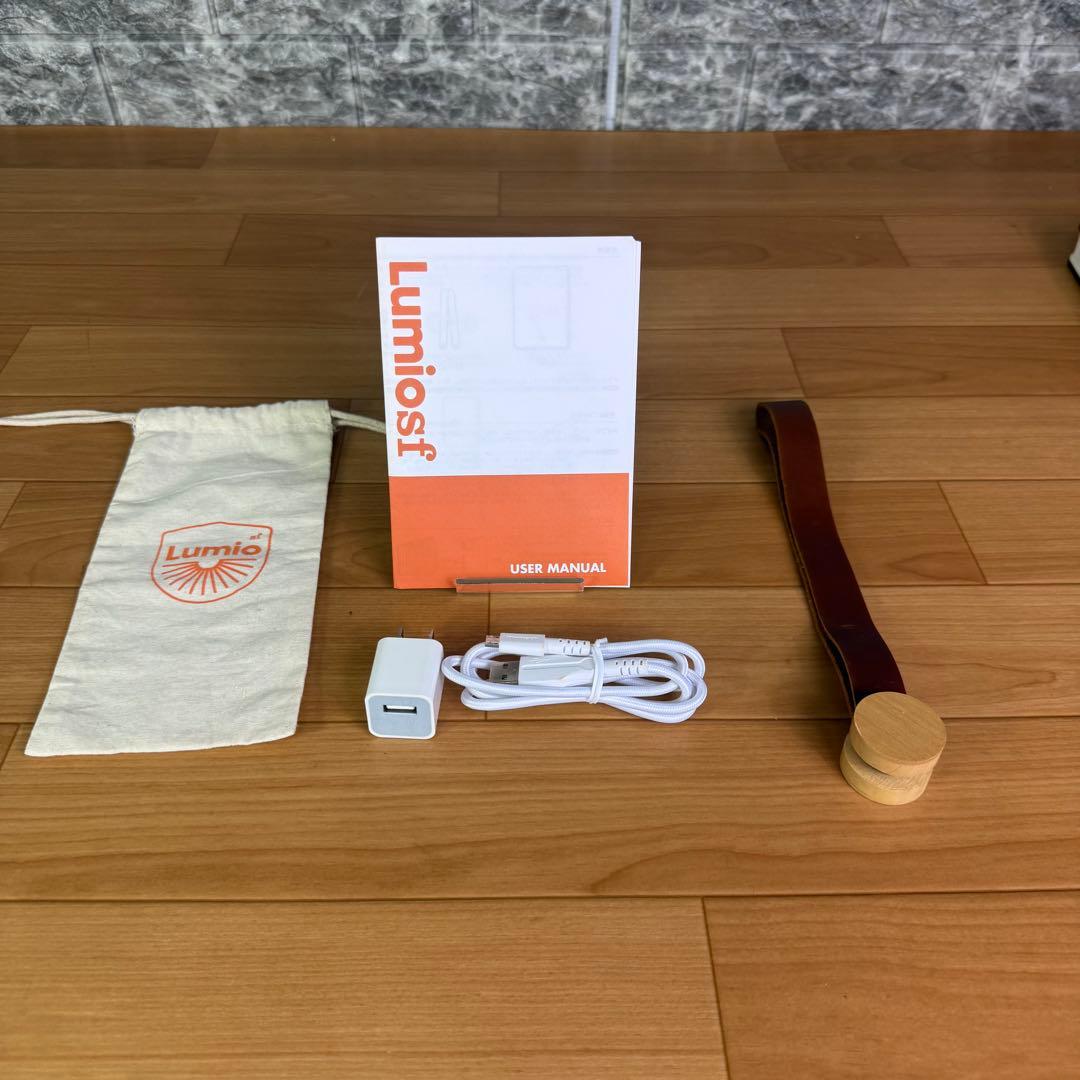 【美品】Lumio ルミオエスエフ　ブック型ライト　LED ウォルナット