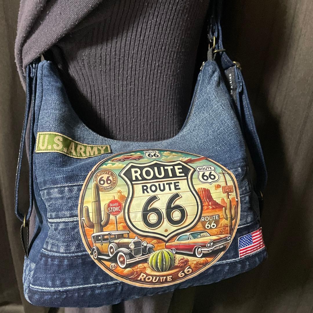 No.532 デニムリメイクバッグ　3wayバッグ