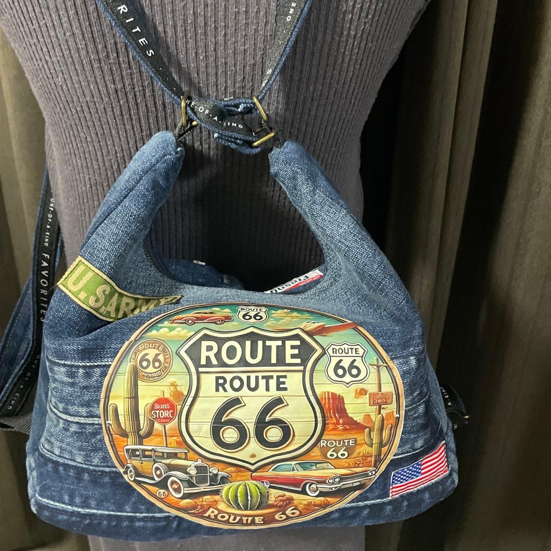 No.532 デニムリメイクバッグ　3wayバッグ
