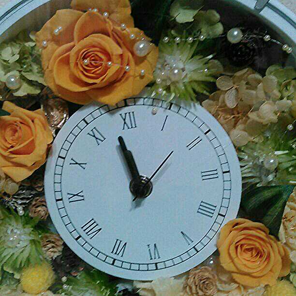 花時計ミックスフラワーアレンジメント