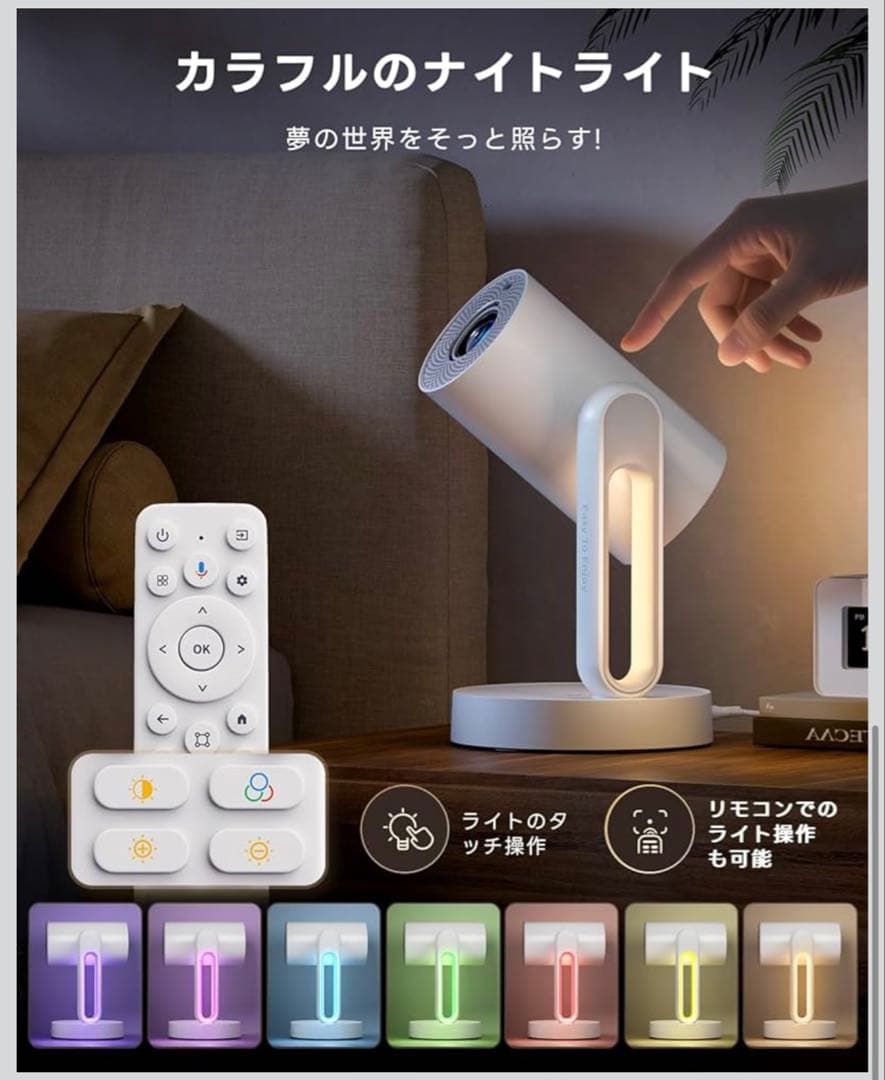 ETOE プロジェクター 1080P Google TV機能