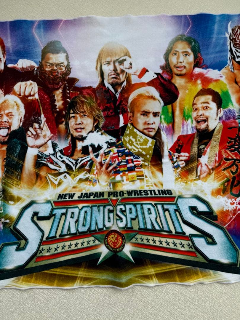 【非売品・未使用】AEW新日本プロレス STRONGSPIRITS バスタオル